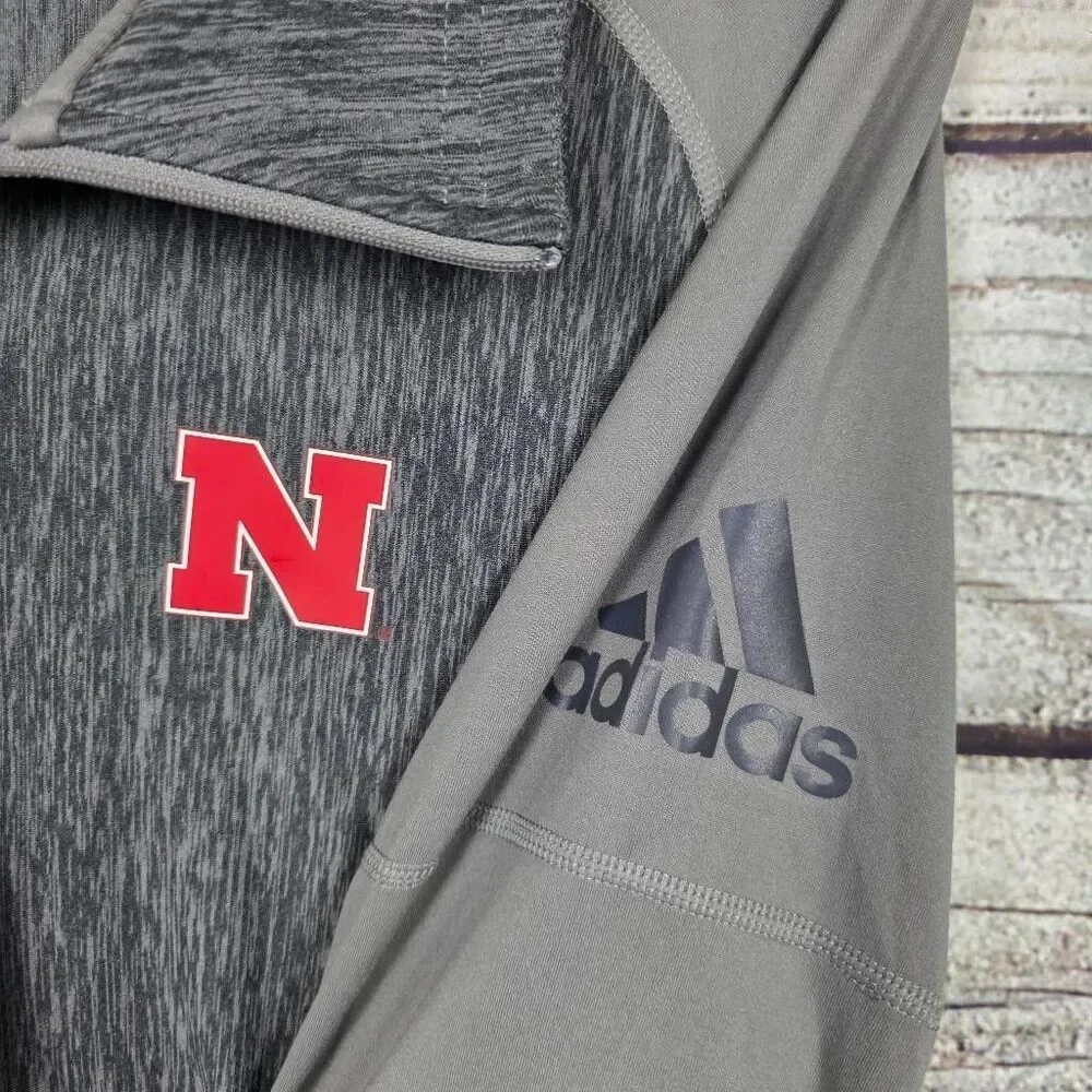 Adidas Nebraska Huskers Climalite 1/4 Zip Pullover XL